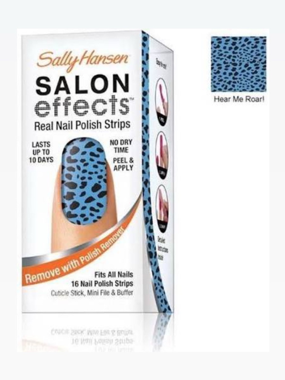 Sally Hansen Salon Effects Real Nail Polish Strips Hear Me Roar! 570